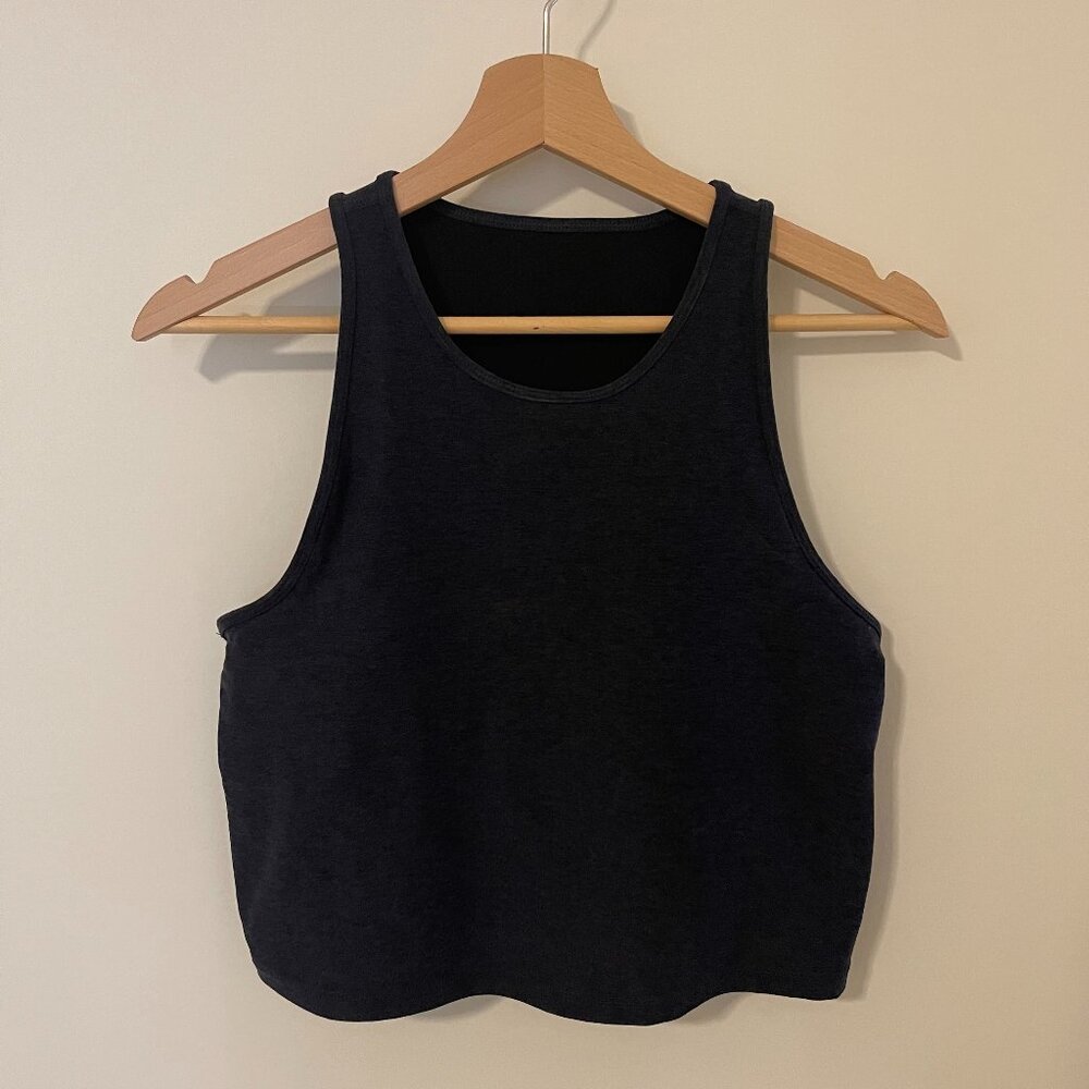 Vuori Elevation Plyo Sports Bra - Midnight Heather - Large